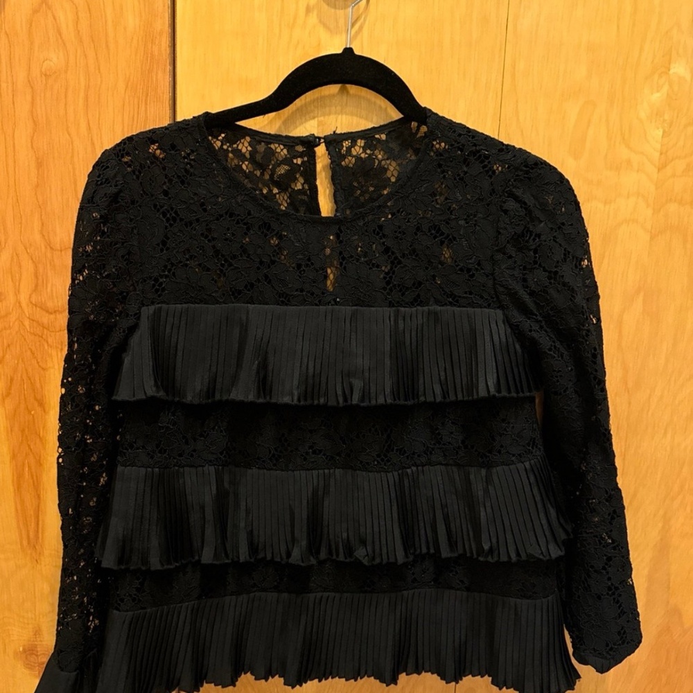Jcrew black Lace top